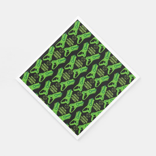 Dart Gun Battle Birthday Serviette (Ecke)