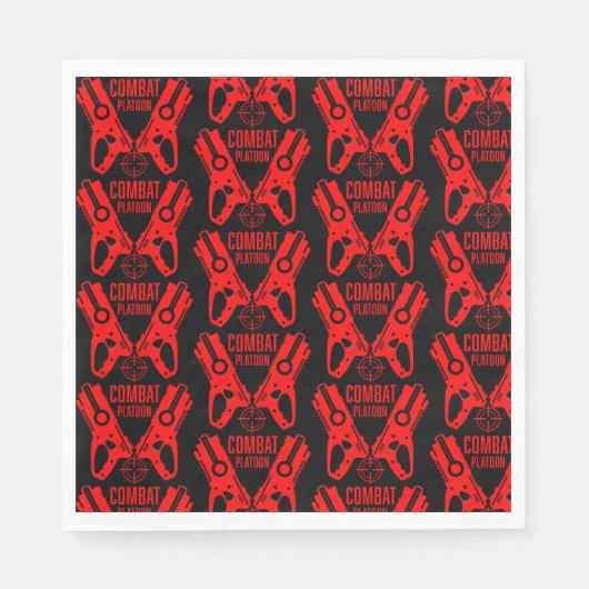 Dart Gun Battle Birthday Serviette (Vorderseite)