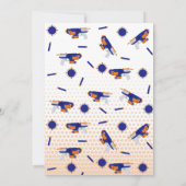 Dart Gun Battle War Boys Birthday Party Einladung (Rückseite)