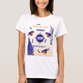 Dart Gun Battle War Boys Birthday Party Mama T-Shirt
