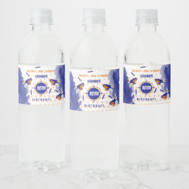 Dart Gun Battle War Boys Birthday Party Wasserflaschenetikett