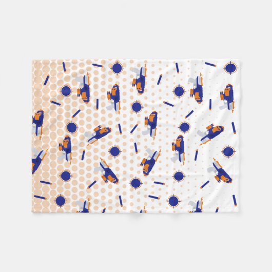 Dart Gun Battle War Boys - Muster Fleecedecke (Vorderseite (Horizontal))