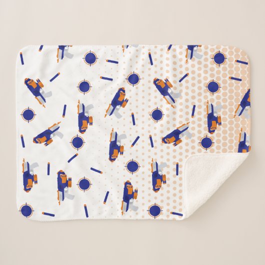 Dart Gun Battle War Boys - Muster Sherpadecke (Vorderseite (Horizontal))