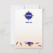 Dart Gun Battle War Boys Target Pattern Kids Dankeskarte (Vorderseite)