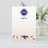 Dart Gun Battle War Boys Target Pattern Kids Dankeskarte (Stehend Vorderseite)