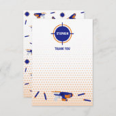 Dart Gun Battle War Boys Target Pattern Kids Dankeskarte (Vorne/Hinten)