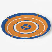 Dart Gun Birthday Party-Versorgungsplatte Pappteller (Schrägansicht)