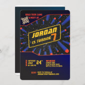 Dart Gun Einladung (Vorne/Hinten)