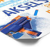 Dart Gun Welcome Poster | Dart Party (Ecke)