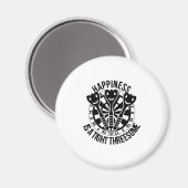 Dart Happiness ist eine knappe Drohung Magnet (Vorderseite/Rückseite)