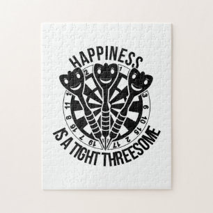 Dart Happiness ist eine knappe Drohung Puzzle