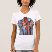 Dart Impact Design Glitch Art T-Shirt (Vorderseite)