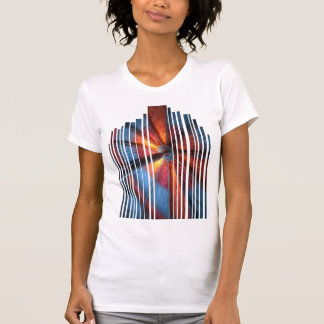 Dart Impact Design Glitch Art T-Shirt