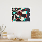 Dart in Dartboard Poster (Küche)
