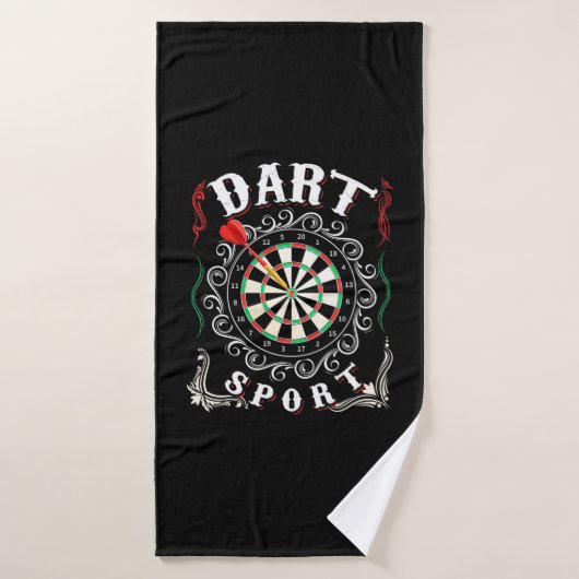 Dart ist mein Sport Badehandtuch (Badehandtuch)