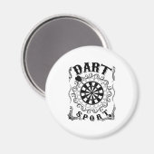 Dart ist mein Sport Magnet (Vorderseite/Rückseite)