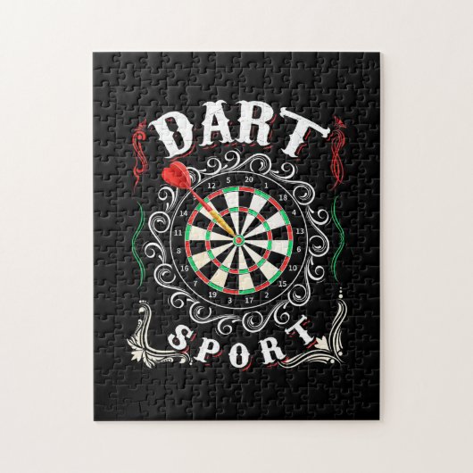 Dart ist mein Sport Puzzle (Vertikal)