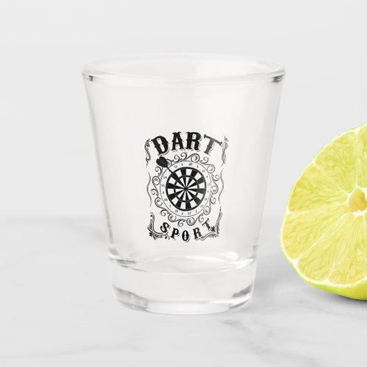 Dart ist mein Sport Schnapsglas (Vorderseite)