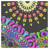 Dart Mandala II + Ihr Backgr. Ideen Stoff (Nahaufnahme)