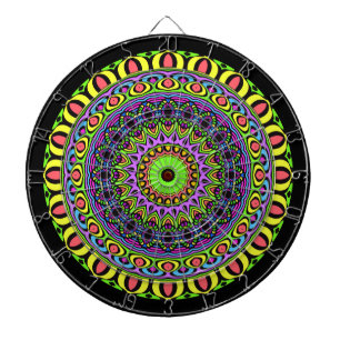 DART Mandala - Neon 1 Dartscheibe