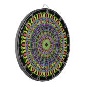 DART Mandala - Neon 1 Dartscheibe (Vorderseite Links)