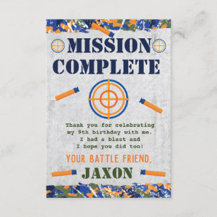 Dart Military Birthday Party Party Card Fevor Card Einladung