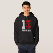Dart Pfeile Schädel 180 Hoodie (Vorne ganz)