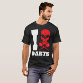 Dart Pfeile Schädel 180 T-Shirt (Vorne ganz)