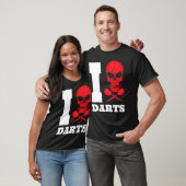 Dart Pfeile Schädel 180 T-Shirt (Unisex)