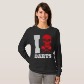 Dart Pfeile Schädel 180 T-Shirt (Vorne ganz)