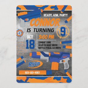 Dart-Pistole Einladung