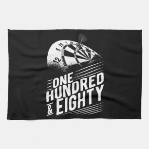 Dart Player 180 Dart Men Retro Dartboard Geschirrtuch