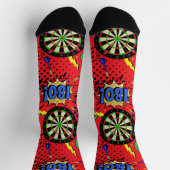 Dart Player Darts Gemustert Socken (Oben)