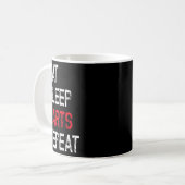 Dart Player Team Funny Sprichwort isst Sleep Darts Kaffeetasse (Vorderseite Links)