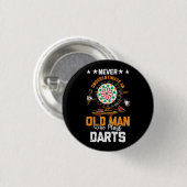 Dart Player unterschätzt nie einen alten Mann, der Button (Vorne & Hinten)