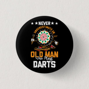 Dart Player unterschätzt nie einen alten Mann, der Button
