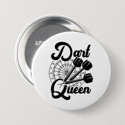 Dart Queen Button (Vorne & Hinten)