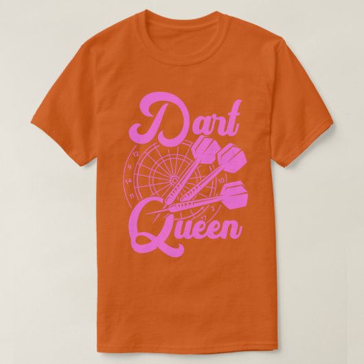 Dart Queen Game Player Geschenk T-Shirt (Design vorne)