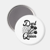 Dart Queen Magnet (Vorderseite/Rückseite)