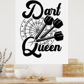 Dart Queen Poster (Küche)