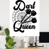 Dart Queen Poster (Heimbüro)