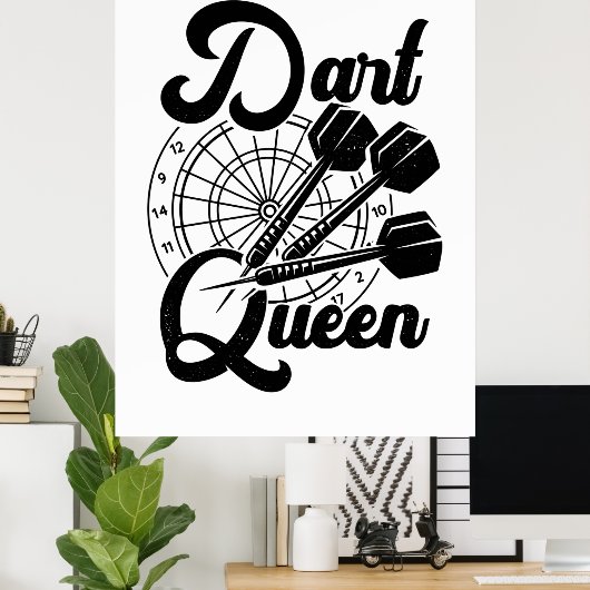 Dart Queen Poster (Heimbüro)