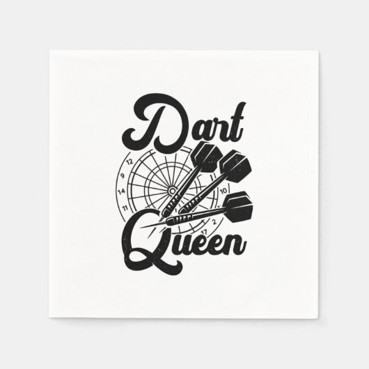 Dart Queen Serviette (Vorderseite)