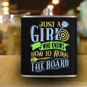 Dart Queen Vinyl Wrapped Flask 6 oz. Flachmann