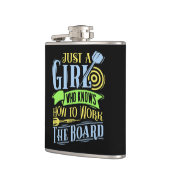 Dart Queen Vinyl Wrapped Flask 6 oz. Flachmann (Links)