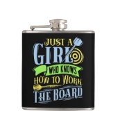 Dart Queen Vinyl Wrapped Flask 6 oz. Flachmann (Vorderseite)