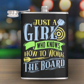 Dart Queen Vinyl Wrapped Flask 8 oz. Flachmann