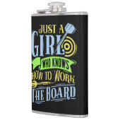 Dart Queen Vinyl Wrapped Flask 8 oz. Flachmann (Links)