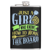 Dart Queen Vinyl Wrapped Flask 8 oz. Flachmann (Vorderseite)
