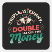 DART QUOTE QUADRATISCHER AUFKLEBER (Vorderseite)